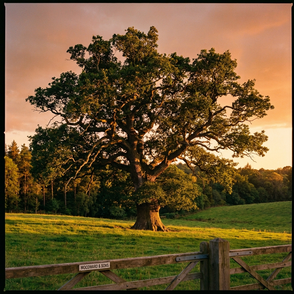 Majestic oak tree